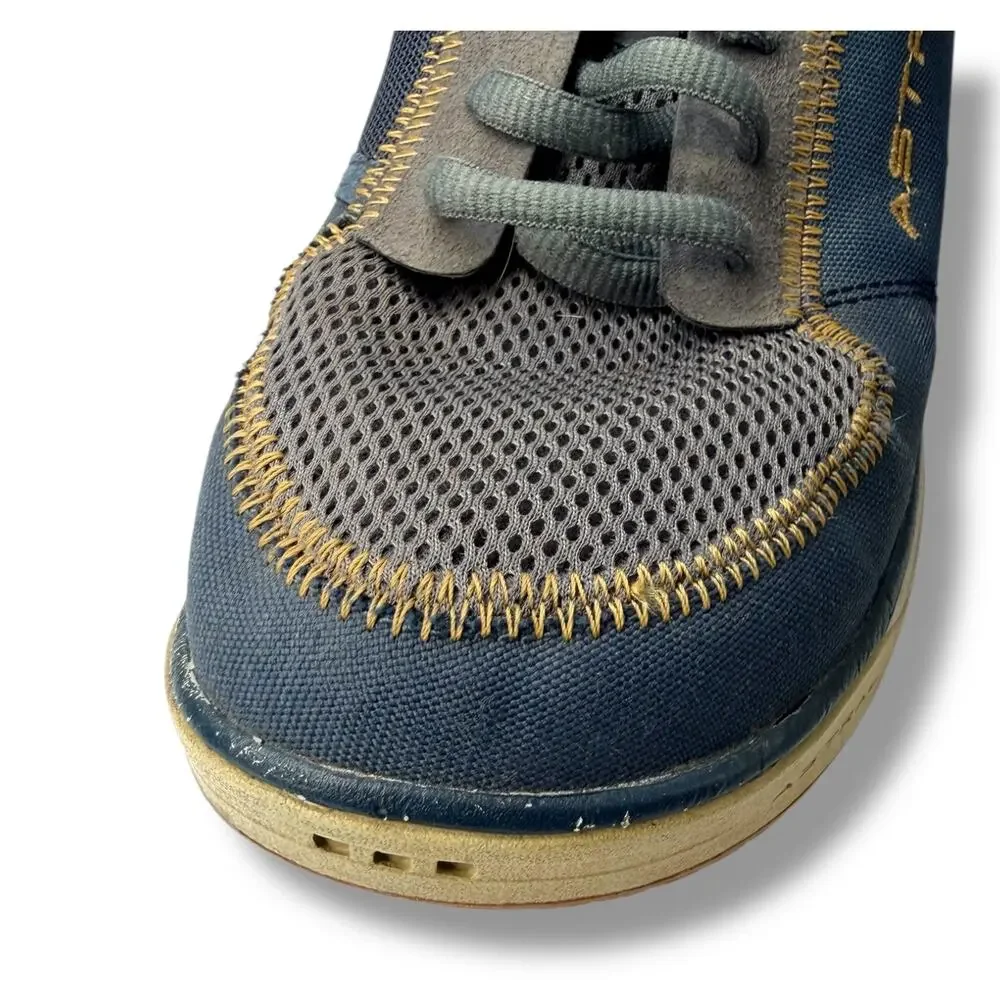 Astral Brewer 2.0 Water Shoes Mens 10 Navy Gray Yellow Minimalist Hiking Boating